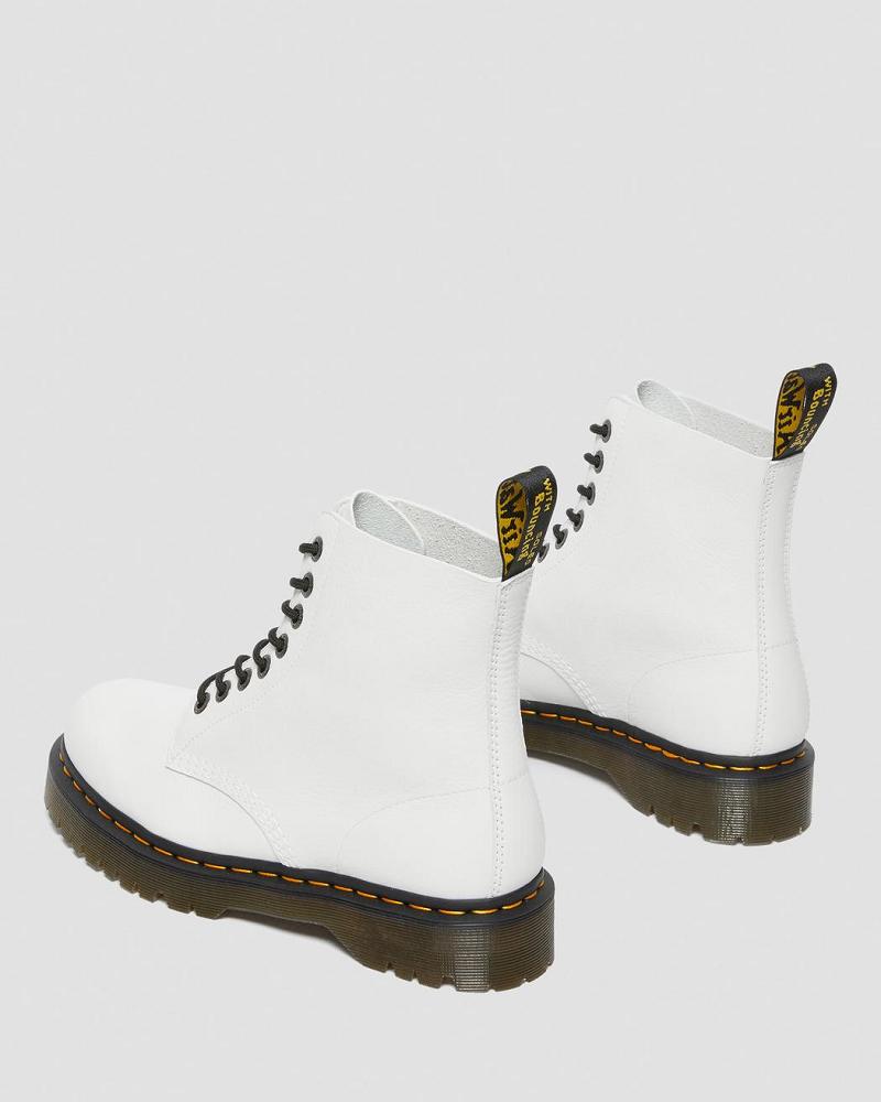 Dr Martens 1460 Pascal Bex Pisa Læder Snørestøvler Herre Hvide | DK 526UZG